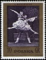 (1972-034) Марка Польша ""В казарме" (балет)"    100 лет со дня смерти Станислава Монюшко III Θ